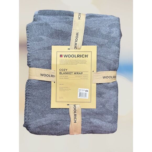 Woolrich Wrap Camping‎ Blanket Multi-color Montauk Plaid Luxe Softness One Size - Picture 7 of 9